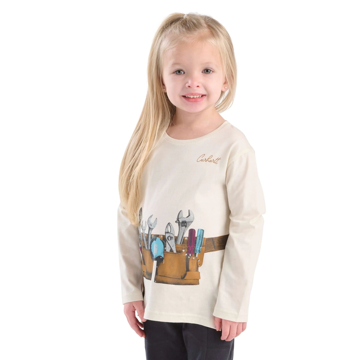 Girls' Long Sleeve Tool Belt T-Shirt (Toddler/Child)