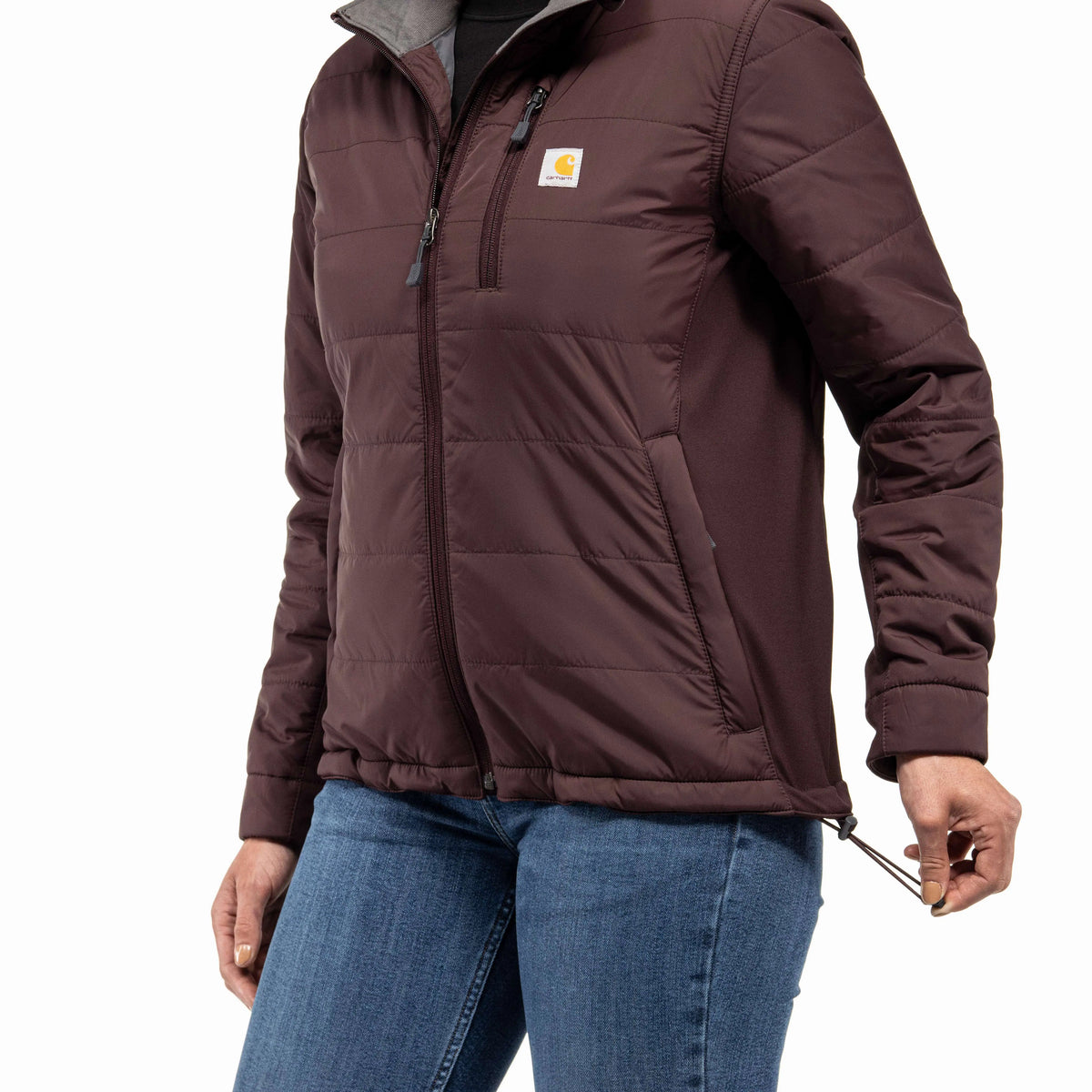 Women's Lightweight Puffer Jacket - Relaxed Fit - Insulated - 2 Warmer Rating