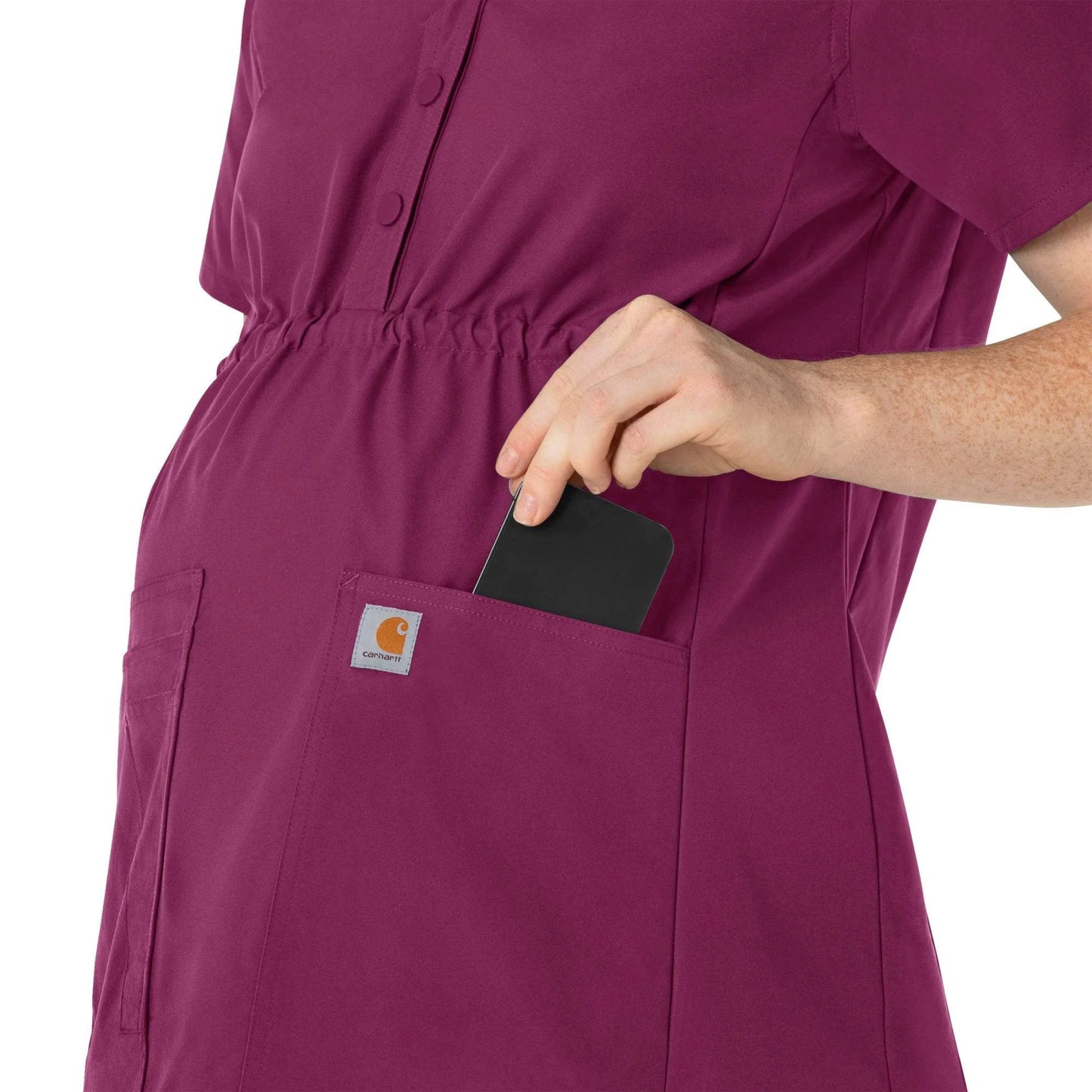 Women's Force Essentials Henley Maternity Scrub Top