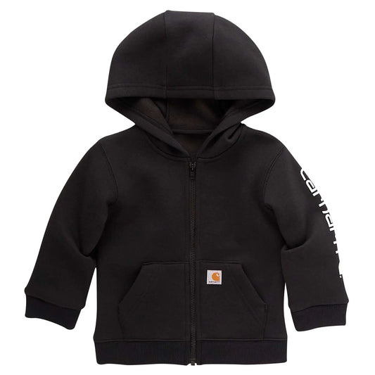 Boys' Long Sleeve Full-Zip Logo Sweatshirt (Baby/Toddler)