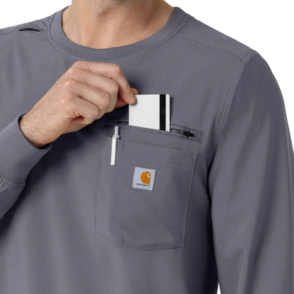 Force Cross-Flex Crew Neck Long Sleeve Scrub Top