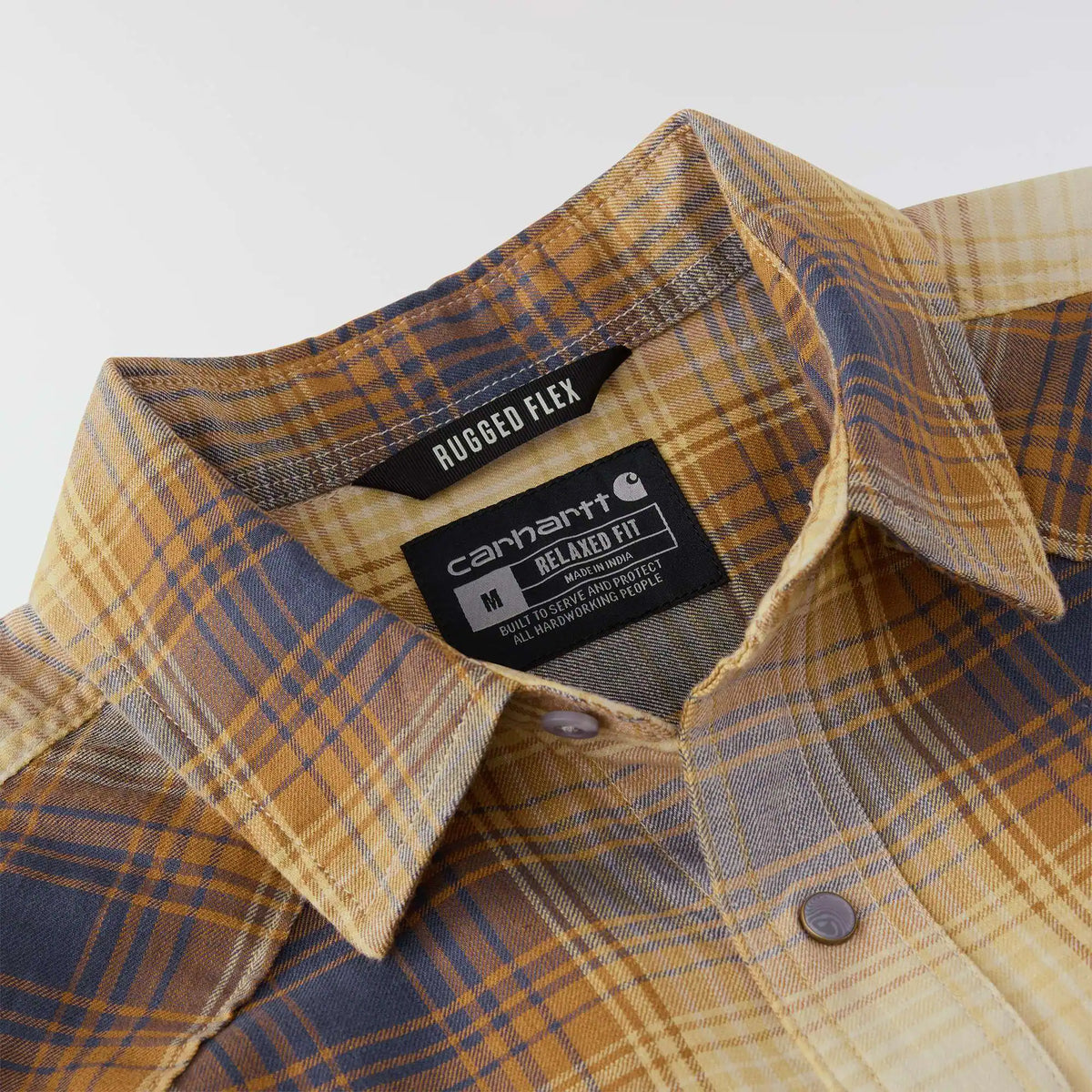 Montana Rugged Flex™ Relaxed Fit Lightweight Long-Sleeve Snap-Front Plaid Shirt