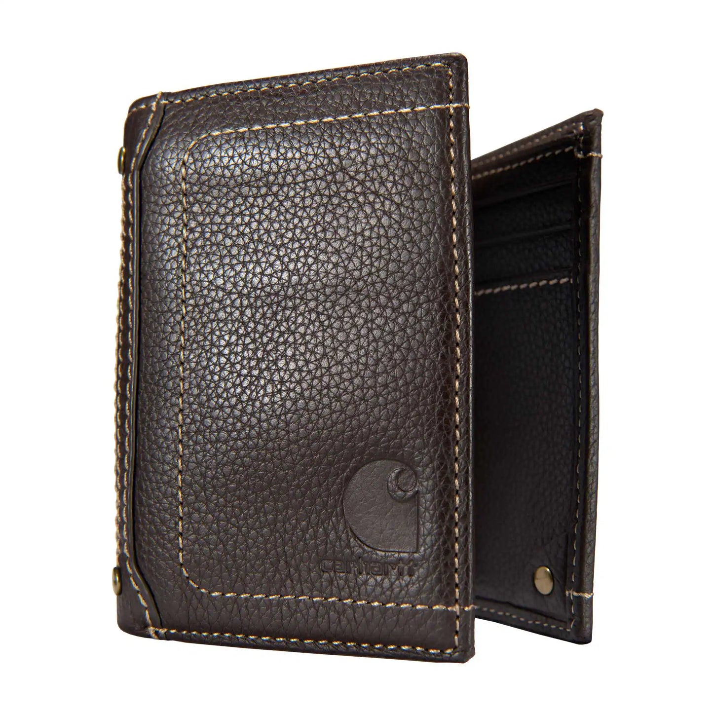 Pebble Leather Trifold Wallet