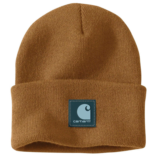 Knit Rubber Patch Beanie