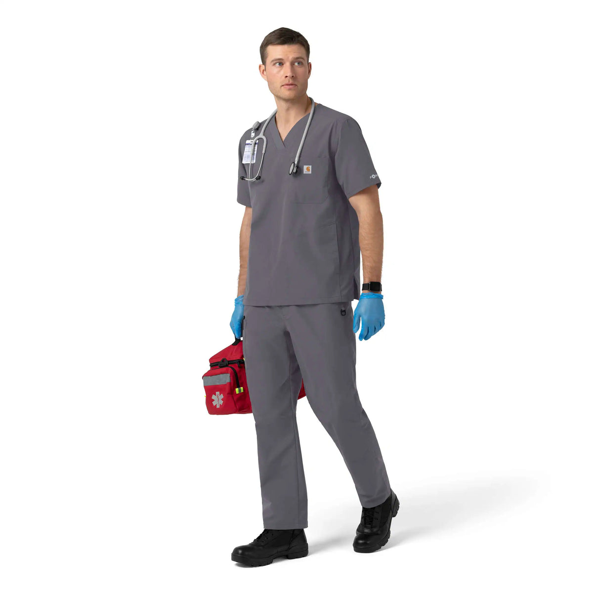 Rugged Flex FLD Ripstop V-Neck Scrub Top