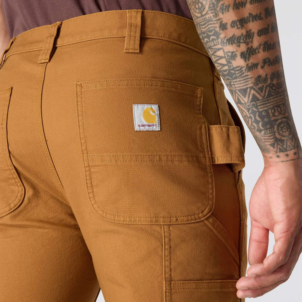 Slim Tapered Rugged Flex™ Duck Double-Front Dungaree