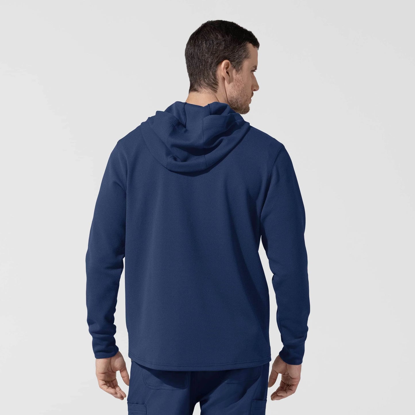 Layers Quarter Zip Waffle Hoodie