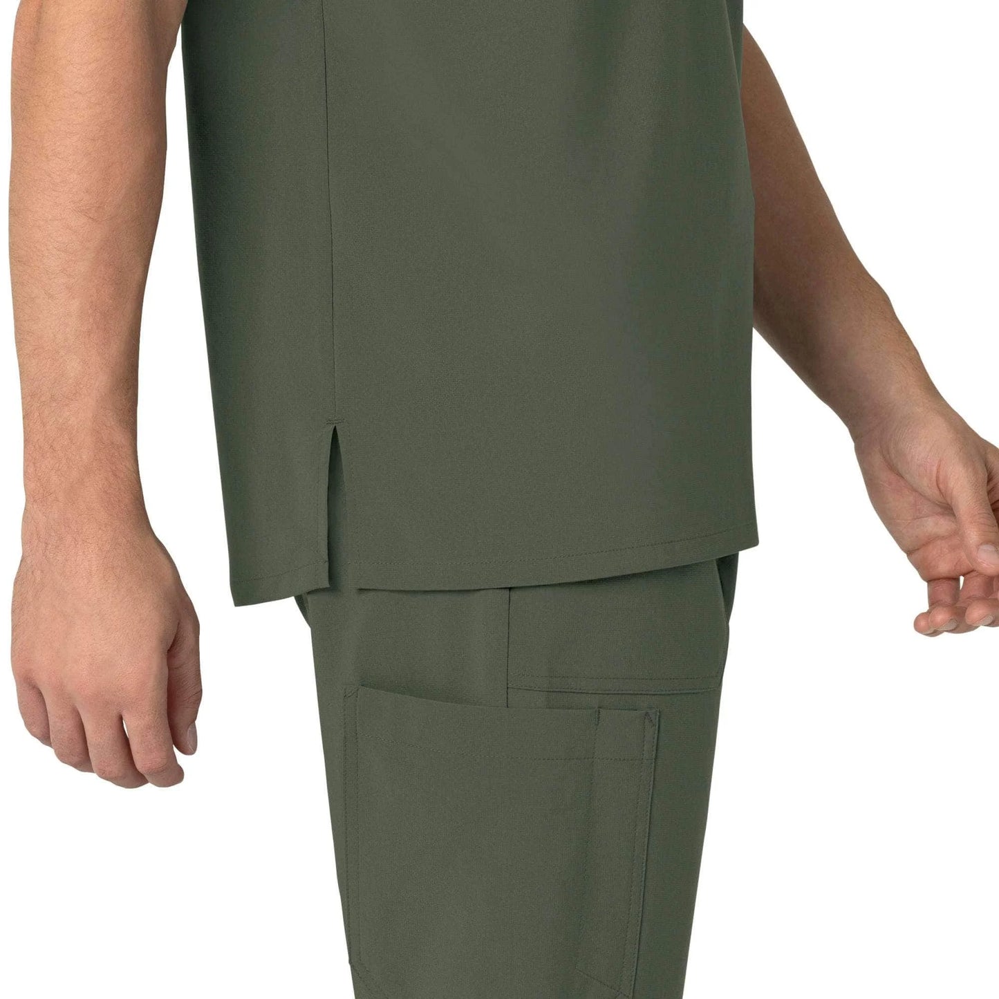 Force Cross-Flex Men's Henley Scrub Top