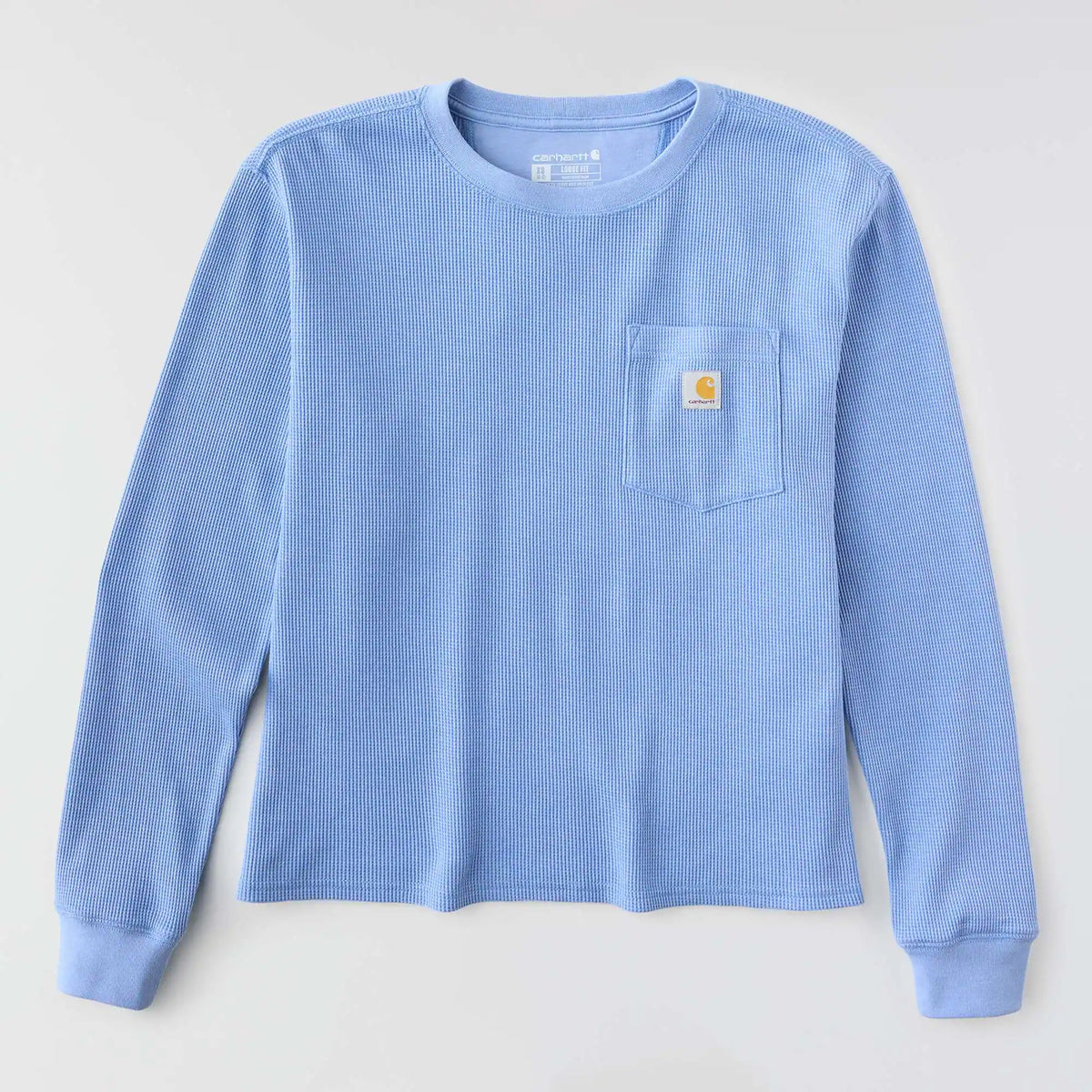 Women's Waffle Knit Loose LS T-Shirt