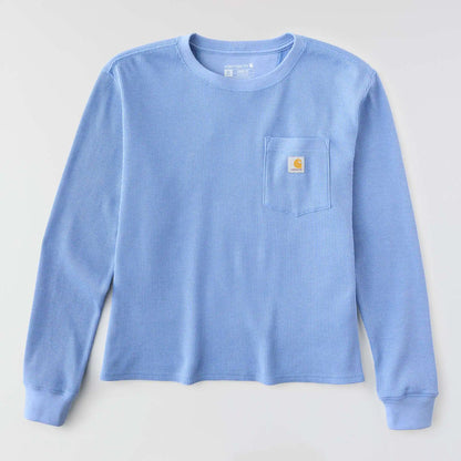 Women's Waffle Knit Loose LS T-Shirt