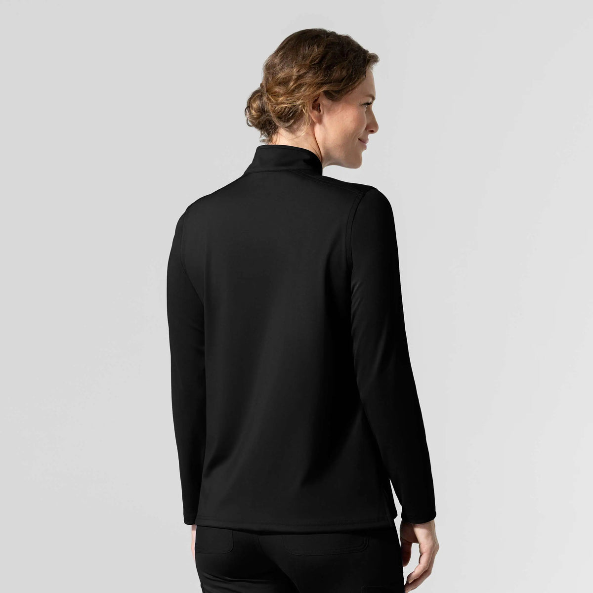 Women's Force Cross-Flex Knit Long Sleeve Quarter Zip Scrub Top