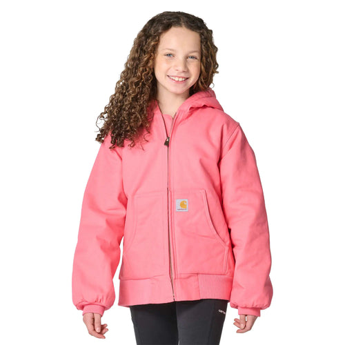 Girls' Canvas Insulated Hooded Active Jac (Youth)