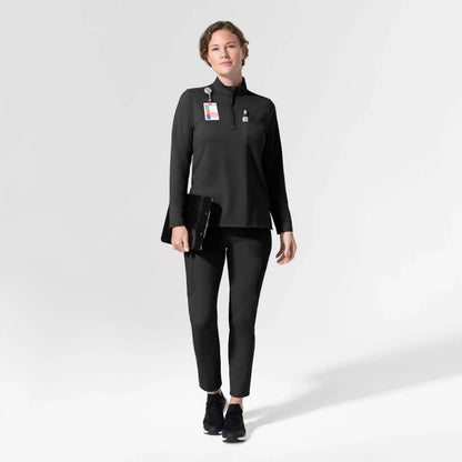 Women's Force Cross-Flex Knit Long Sleeve Quarter Zip Scrub Top