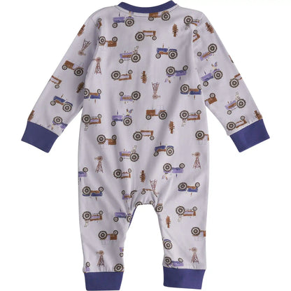 Girls' Long Sleeve Henley Coverall (Baby)
