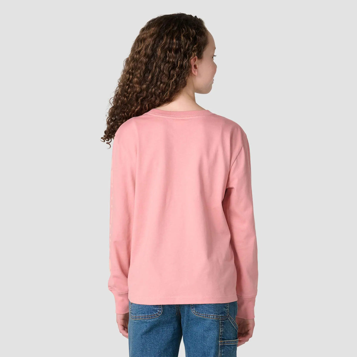 Girls' Long Sleeve Tonal Patch Pocket T-Shirt (Toddler/Child/Youth)
