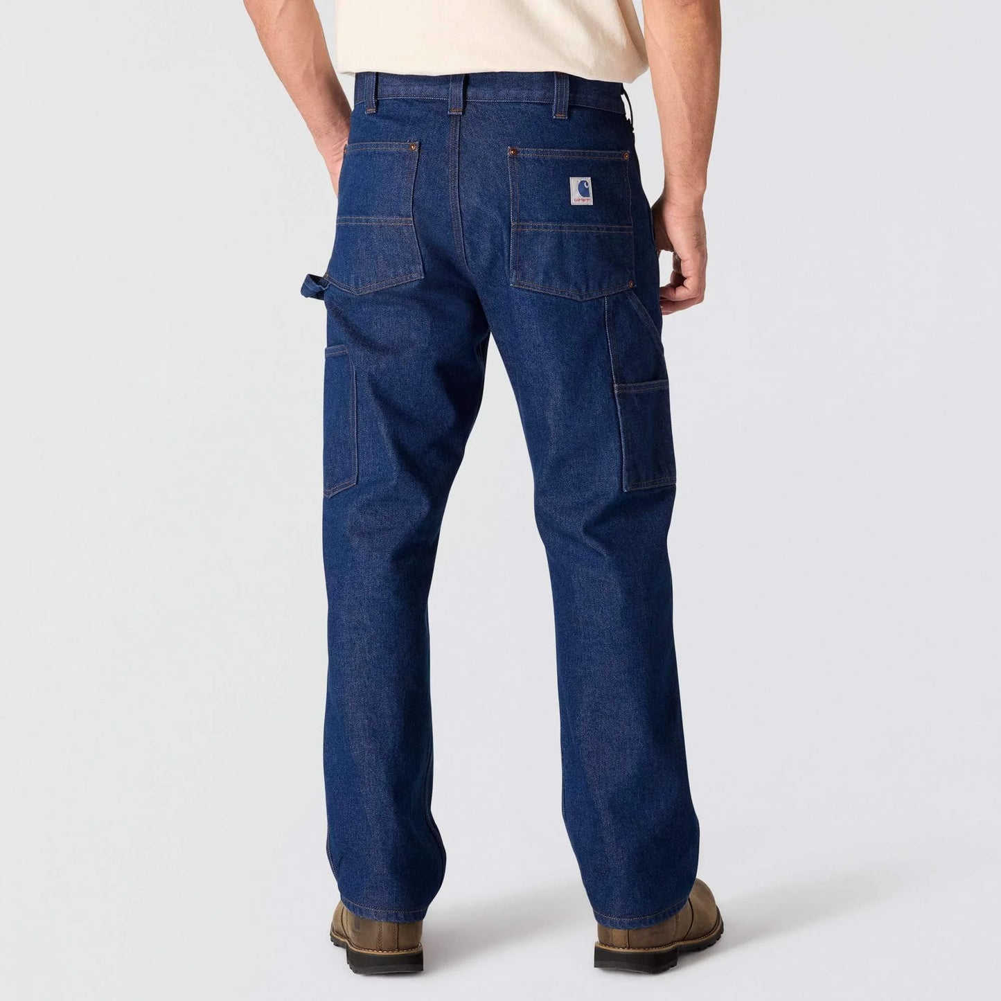 Crafted Series Loose Straight Double-Front Denim Dungaree