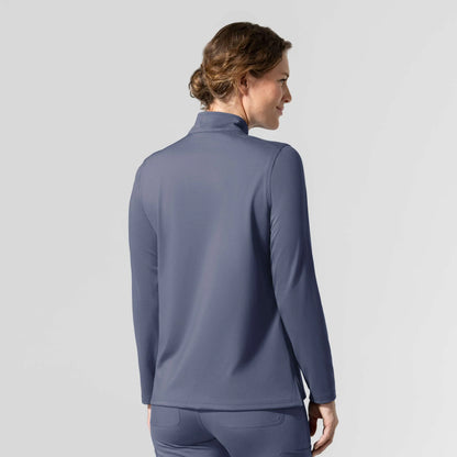 Women's Force Cross-Flex Knit Long Sleeve Quarter Zip Scrub Top