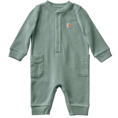 Kids' Long Sleeve Thermal Henley Coverall (Baby)
