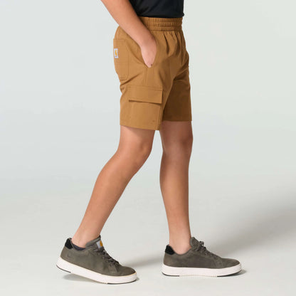 Boys' Elastic Waistband Rugged Flex™ Ripstop Cargo Work Short (Youth)