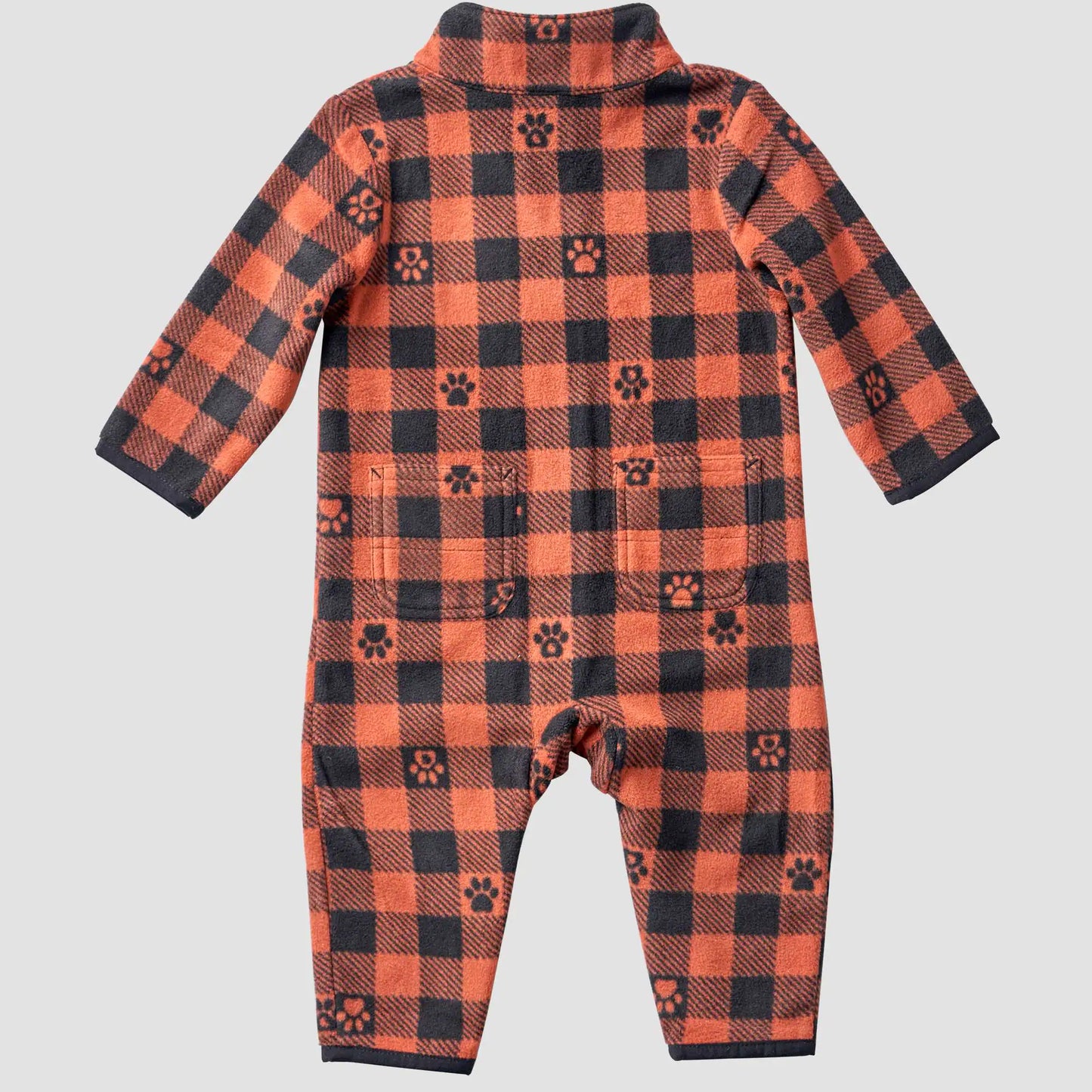 Kids' Long Sleeve Zip-Front Microfleece Printed Coverall (Baby)