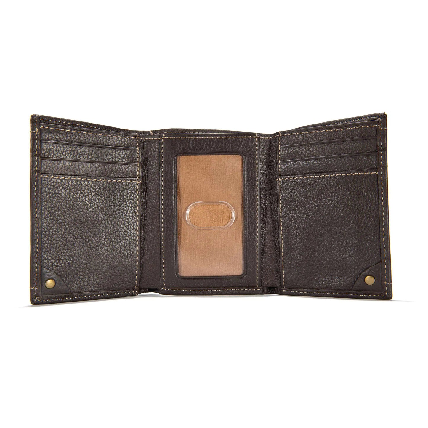 Milled Pebble Trifold Wallet