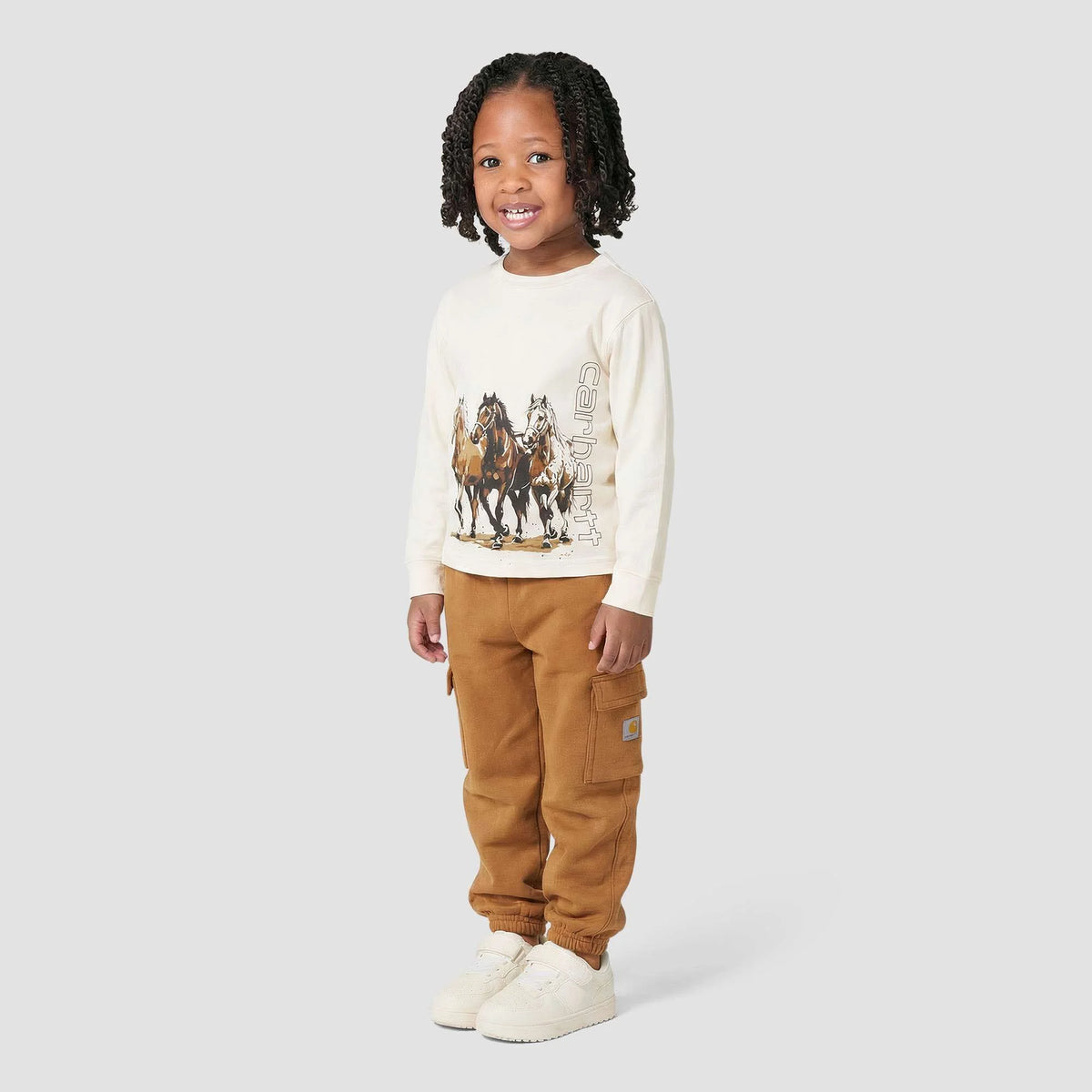 Girls' Long Sleeve Wild Horses T-Shirt (Toddler/Child/Youth)