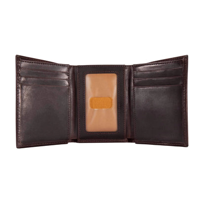 Oil Tan Leather Trifold Wallet