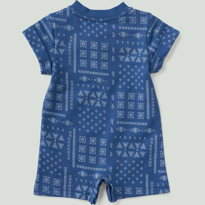 Kids' Short Sleeve French Terry Romper (Baby)