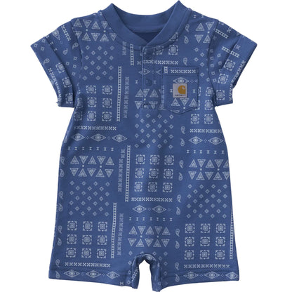 Kids' Short Sleeve French Terry Romper (Baby)