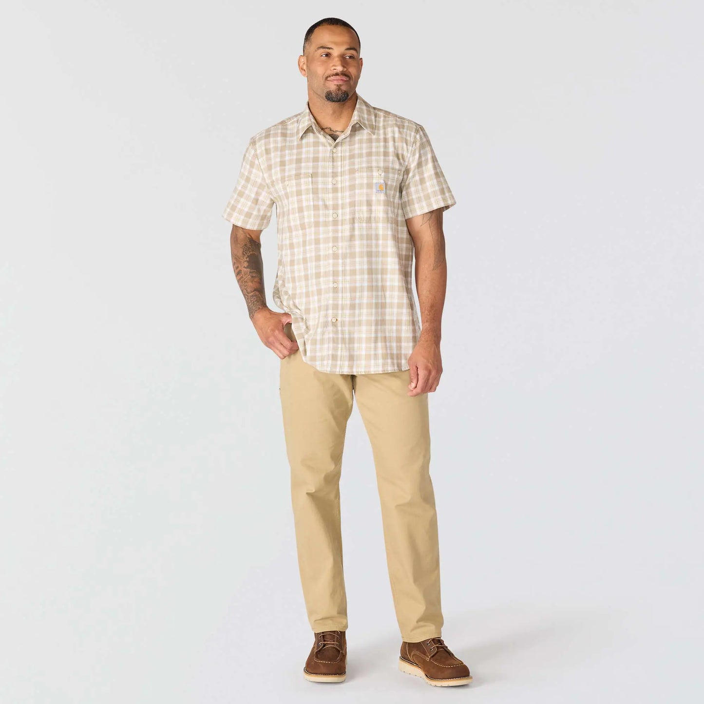 Bozeman Relaxed SS Plaid Shirt