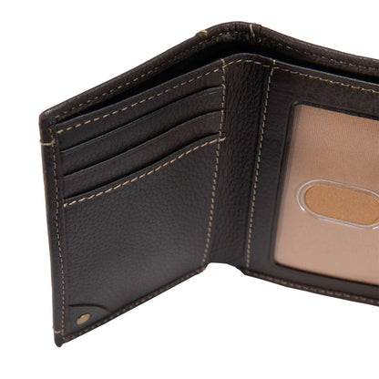 Pebble Leather Trifold Wallet