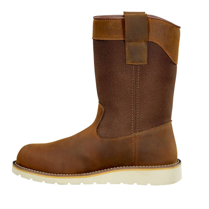 Waterproof 10" Steel Toe Wellington Wedge Boot