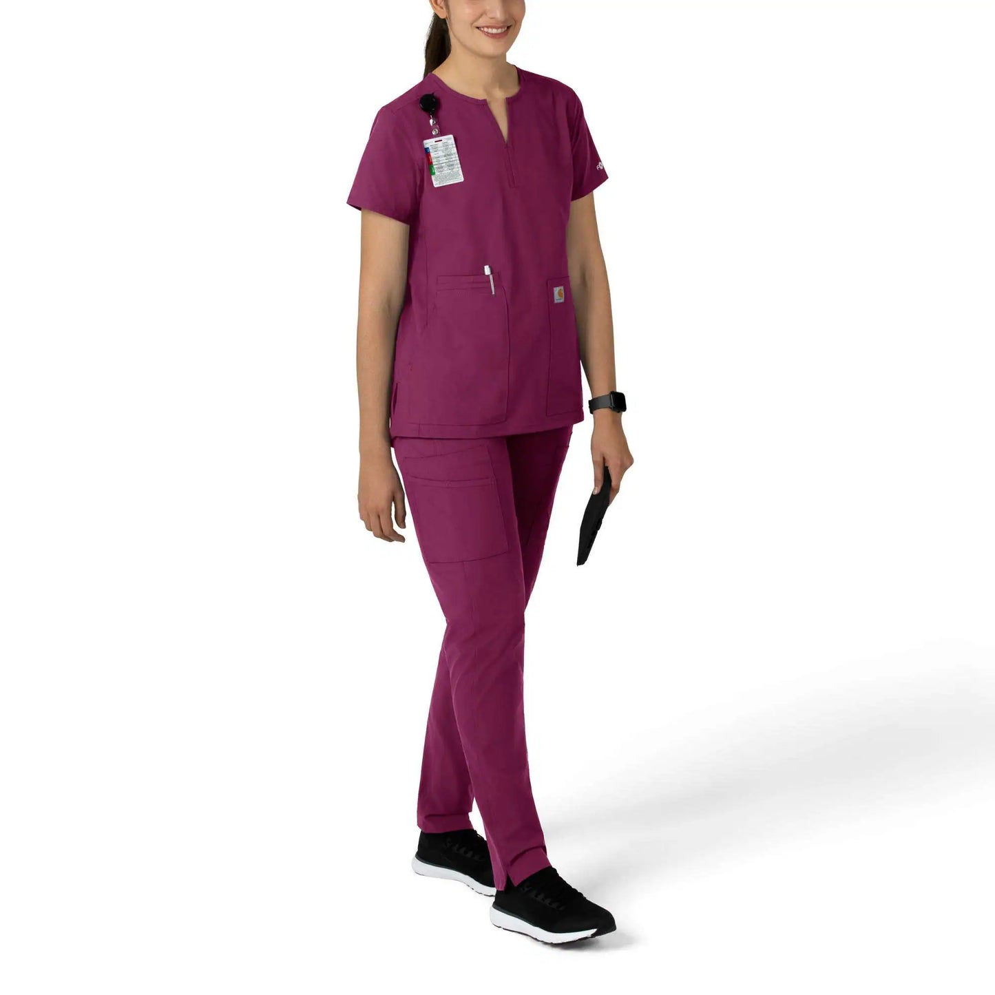 Women's Force Essentials Notch Neck Tunic Scrub Top