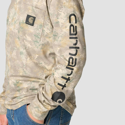 Boys' Long Sleeve Faded Camo Pocket T-Shirt (Toddler/Child/Youth)