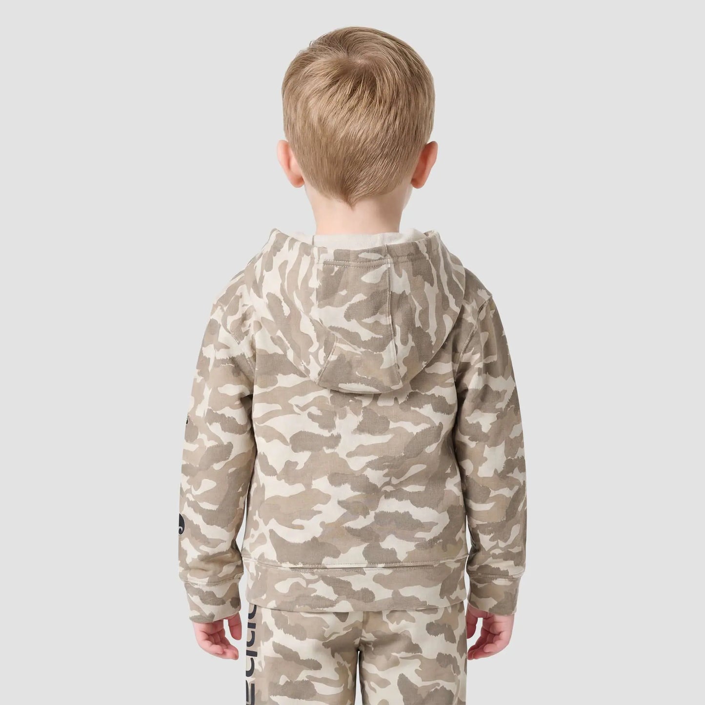 Boys' Long Sleeve Half-Zip Camo Logo Hooded Sweatshirt (Baby/Toddler)