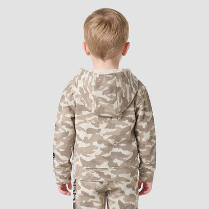 Boys' Long Sleeve Half-Zip Camo Logo Hooded Sweatshirt (Baby/Toddler)