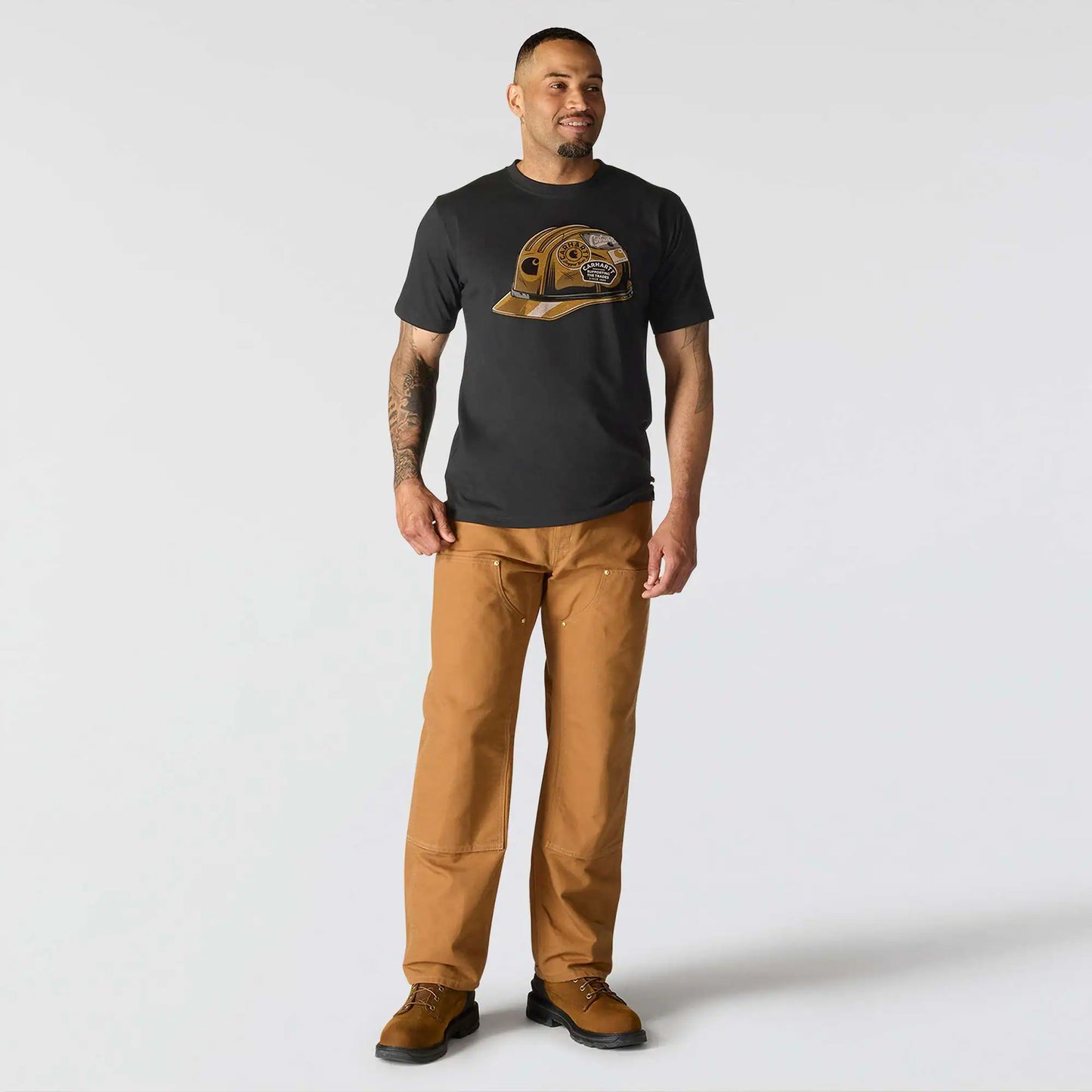 Relaxed Fit Lightweight Short-Sleeve Helmet Graphic T-Shirt