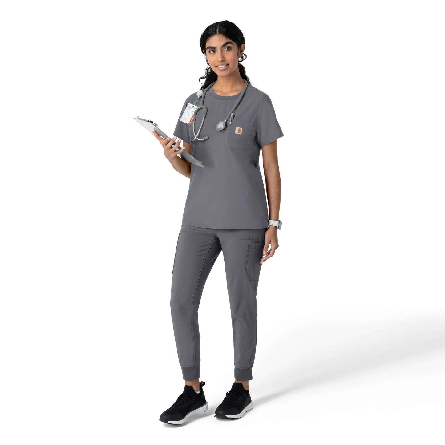 Women's Force Cross-Flex Crew Neck Scrub Top