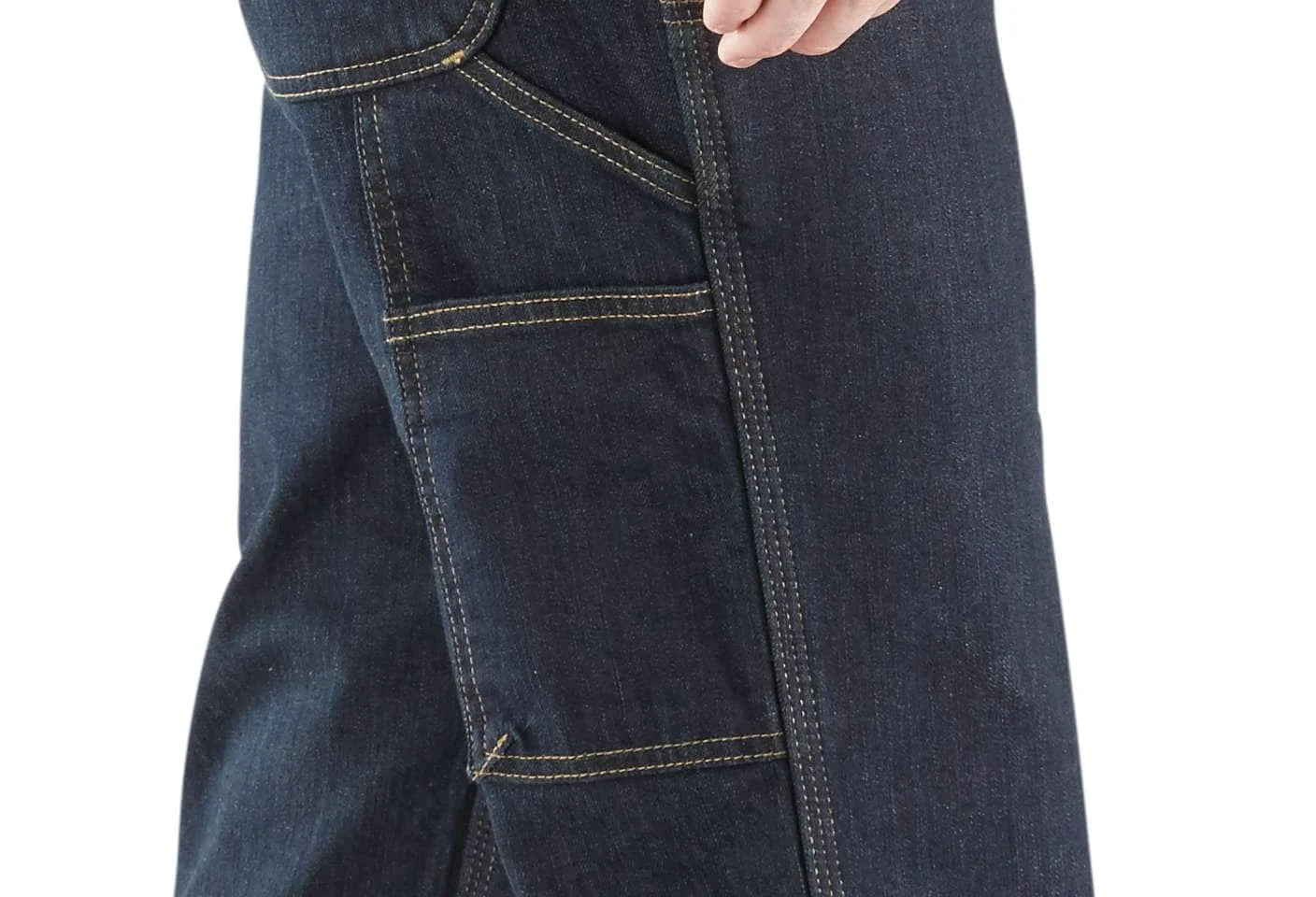 Relaxed Straight Rugged Flex™ Double-Front Denim Dungaree
