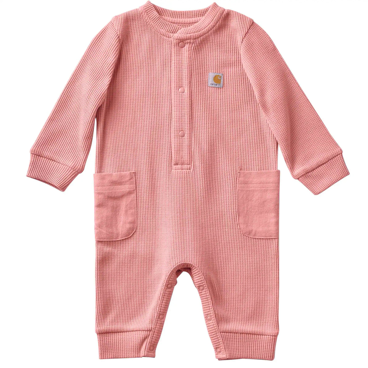 Kids' Long Sleeve Thermal Henley Coverall (Baby)