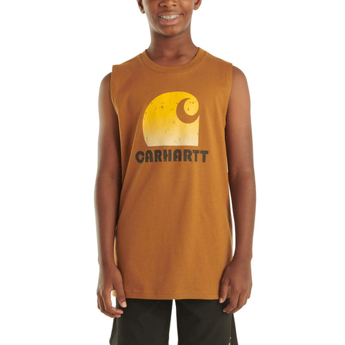 Boys' Sleeveless Carhartt Logo T-Shirt (Child/Youth)