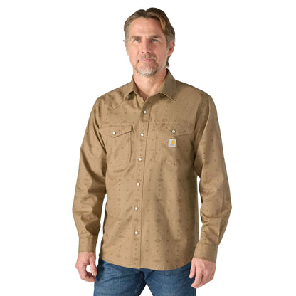 Montana Rugged Flex™ Relaxed Fit Lightweight Long-Sleeve Snap-Front Plaid Shirt