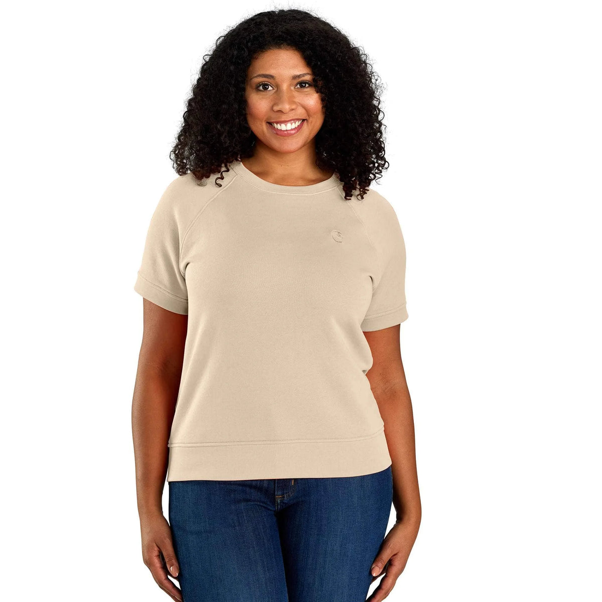 Women's TENCEL™ Fiber Series Relaxed Fit French Terry Short-Sleeve Sweatshirt