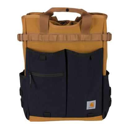 28L Nylon Cinch-Top Convertible Tote Backpack
