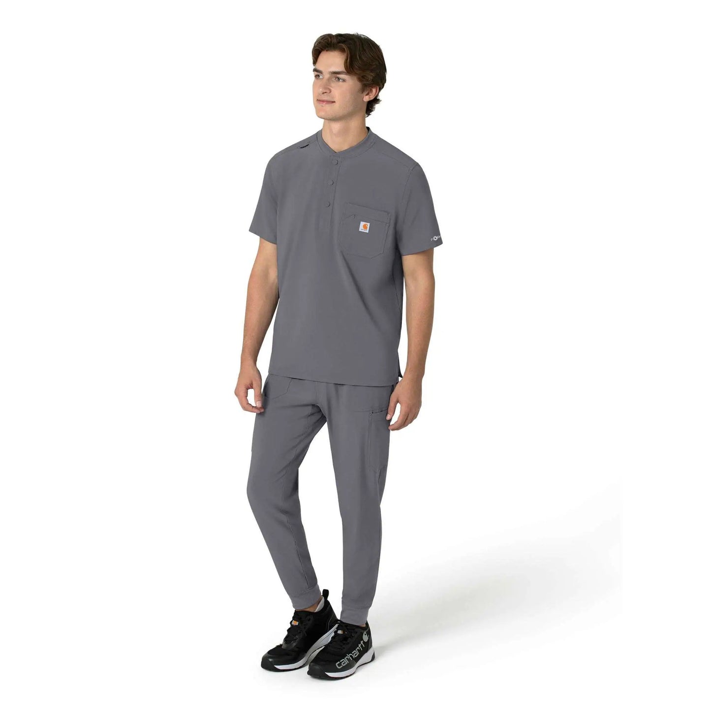 Force Cross-Flex Men's Henley Scrub Top
