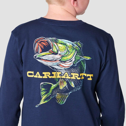 Boys' Long Sleeve Fish T-Shirt (Toddler/Child/Youth)