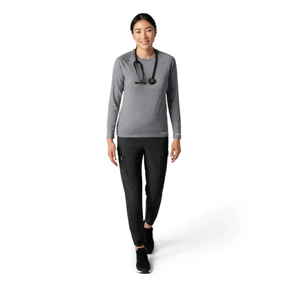 Women's Force Sub-Scrubs Heathered Performance Long Sleeve Tee