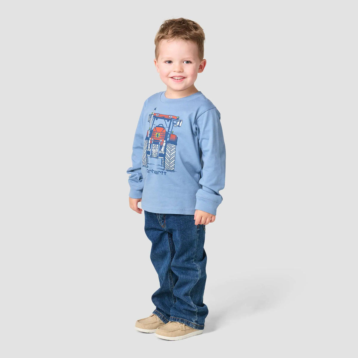 Boys' Long Sleeve Tractor T-Shirt (Toddler/Child)