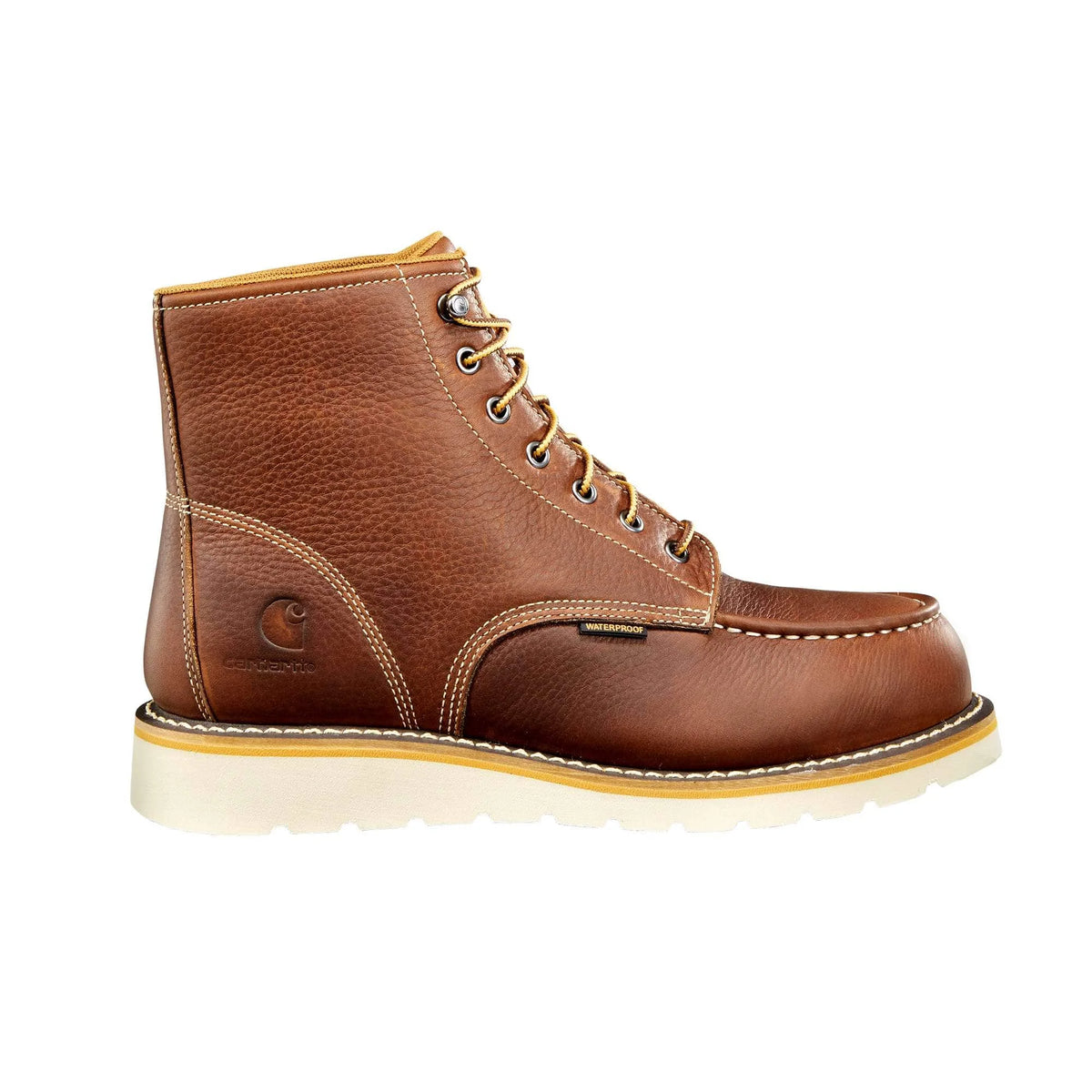 6" Waterproof Moc Steel Toe Wedge Work Boot