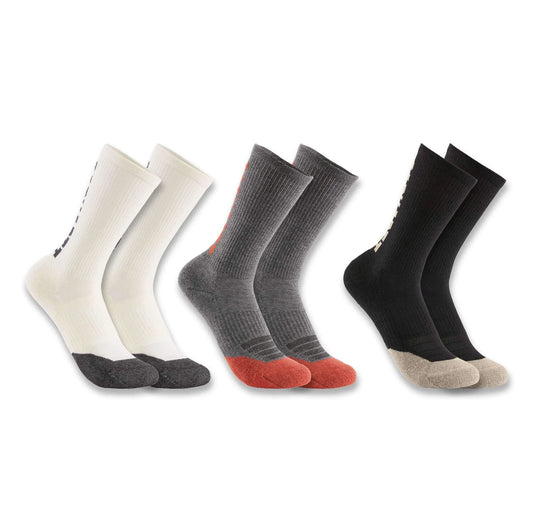 Women's Midweight Cotton-Tencel™ Logo Crew Sock 3-Pack